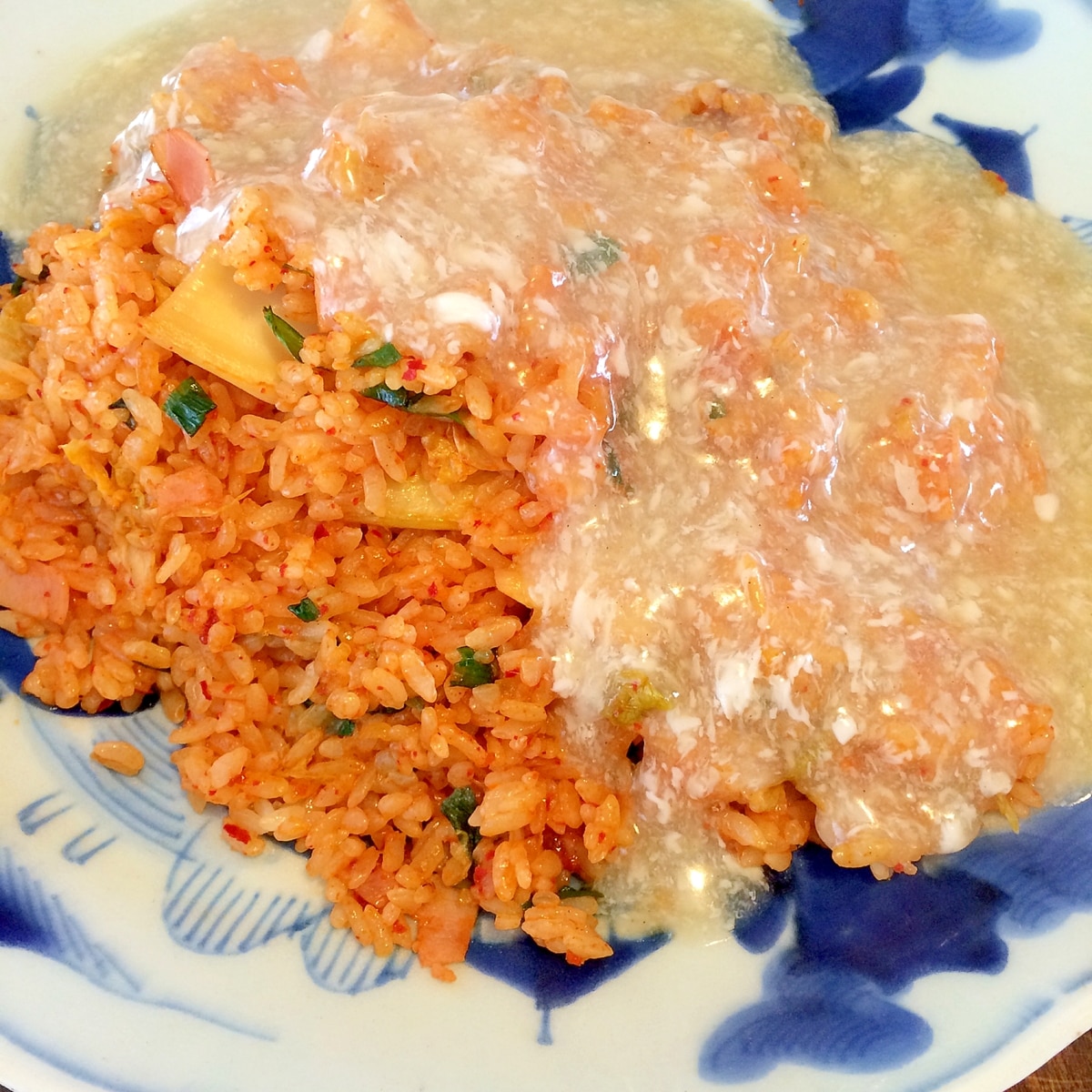 あんかけ キムチチャーハン レシピ 作り方 By きのこのみみ 楽天レシピ あんかけ キムチチャーハン レシピ 作り方 By きのこのみみ 楽天レシピ